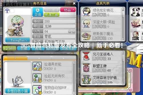 2025冒险岛私服发布全攻略 | 新手必看！