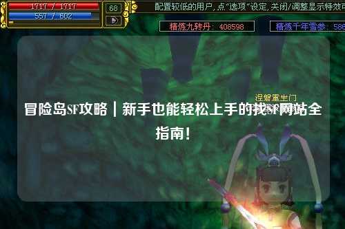 冒险岛SF攻略｜新手也能轻松上手的找SF网站全指南！