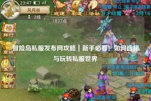 冒险岛私服发布网攻略｜新手必看！如何选择与玩转私服世界