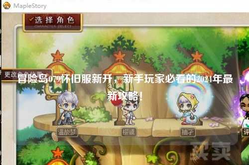 冒险岛079怀旧服新开，新手玩家必看的2024年最新攻略！
